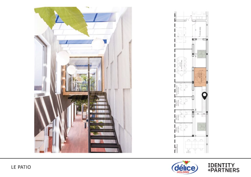 DELICE HOLDING — projet d'aménagement d'espaces par IDENTITY+PARTNERS, vue 6