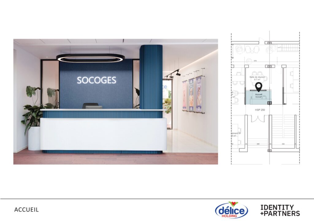 DELICE HOLDING — projet d'aménagement d'espaces par IDENTITY+PARTNERS, vue 4